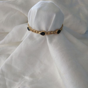 NEW  Melinda Maria Abigail Gold Onyx Bracelet